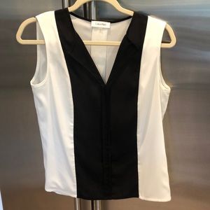 Calvin Klein dressy soft silky sleeveless top. Worn 2 times and dry cleaned!